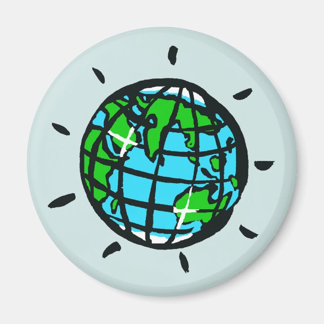 Imán Tierra Planeta -Conservación- Ecología -Naturaleza (Frente)