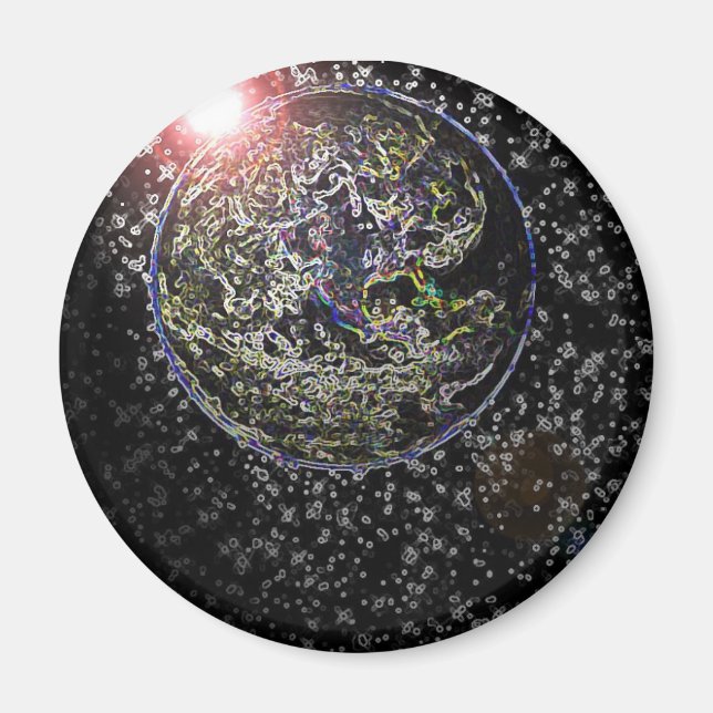 Imán tierra reluciente (Frente)