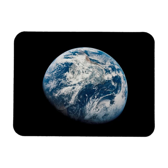 Imán Tierra Tomada De La Nave Espacial Aollo 8. (Horizontal)