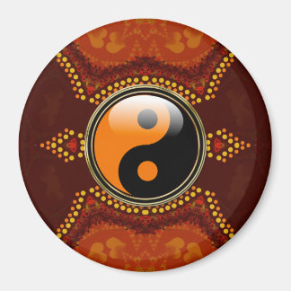 Imán Tierra Tribal Nueva Era Yin Yang Magnet