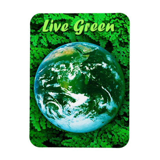 Imán Tierra verde - conciencia ecológica (Vertical)