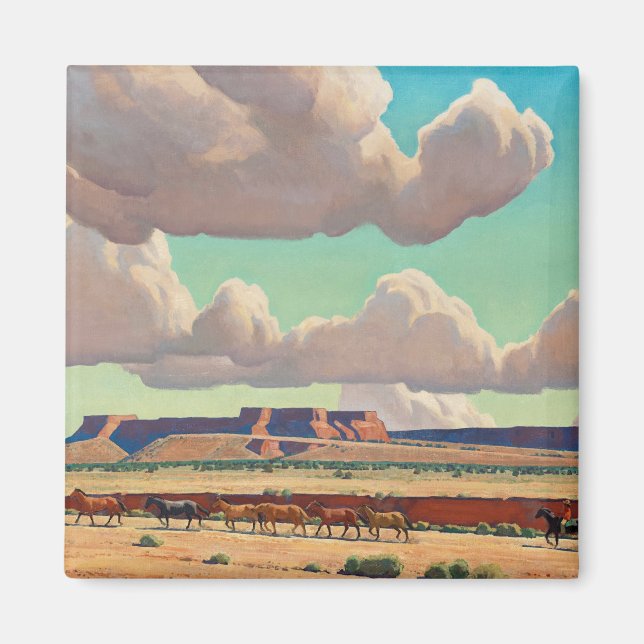 Imán Tierras anchas del Navajo por Maynard Dixon (Frente)
