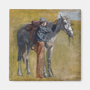 Imán Tierras baldías americanas: vaquero del viejo oest