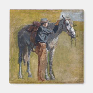 Imán Tierras baldías americanas: vaquero del viejo oest