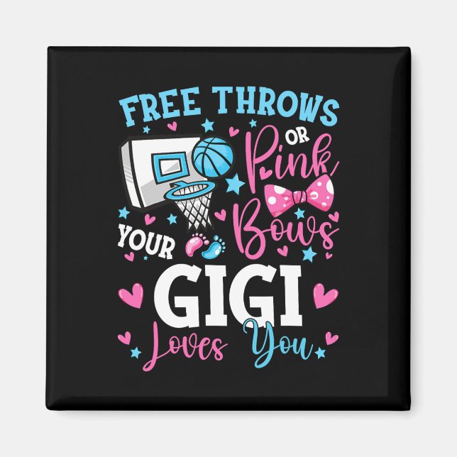 Imán Tierras libres o arcos rosados Gigi te ama el géne (Frente)