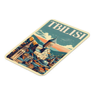 Imán Tiflis Capital de Georgia, regalos souvenirs retro