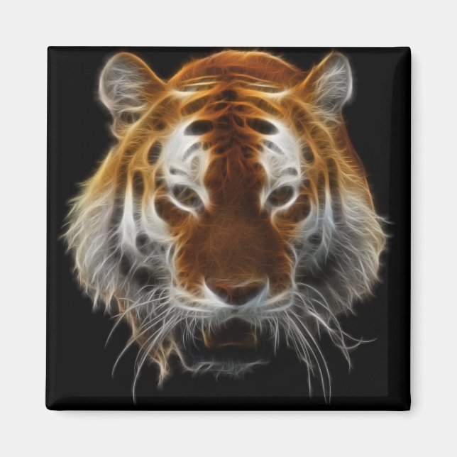 Imán Tiger Fractal (Frente)