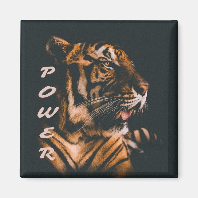 Imán Tiger Power Stripes Fierst Motivational (Frente)
