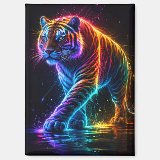 Imán Tigermagnet in Neonfarben