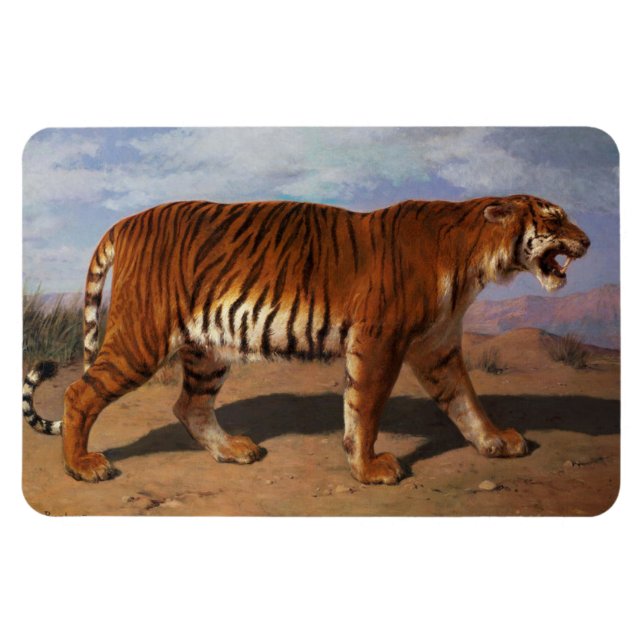 Imán Tigre aletargado (por Rosa Bonheur) (Horizontal)