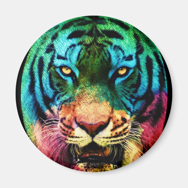 Imán Tigre Arcoíris (Frente)