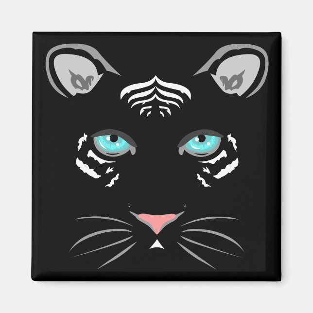 Imán Tigre blanco (Frente)