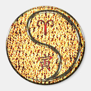 Imán Tigre de Aries y Fuego