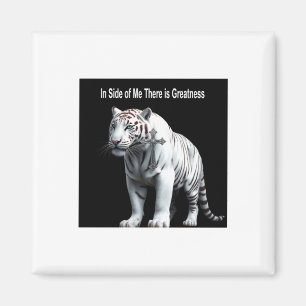 Imán Tigre - Dentro De Mí Hay Grandeza Pegatina