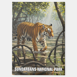 Imán Tigre en el Parque Nacional Sundarbans India