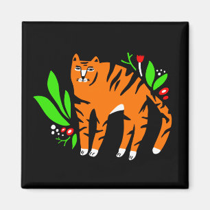 Imán Tigre en flores