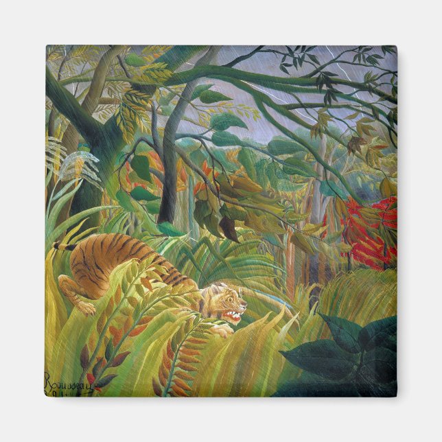 Imán Tigre en tormenta tropical, Rousseau (Frente)