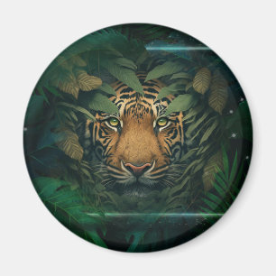Imán Tigre escondido en el follaje