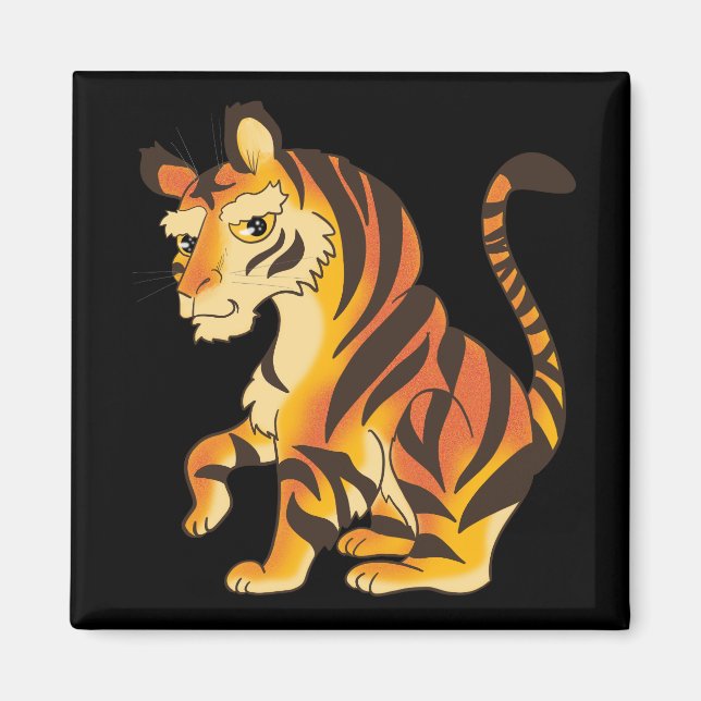 Imán Tigre magnífico (Frente)