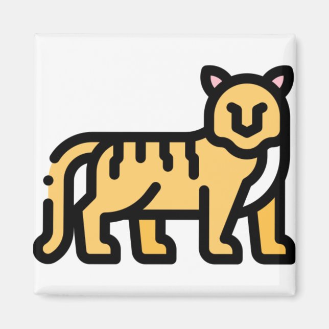 Imán Tigre pequeño (Frente)