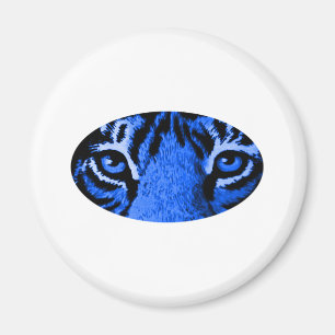 Imán Tigres Azules Ojos El MUSEO Zazzle Regalos