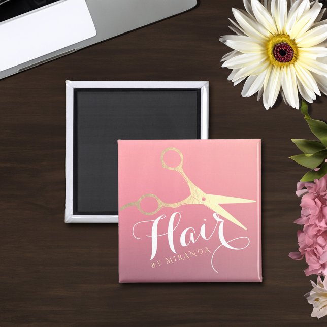 Imán Tijeras de oro rosa moderno Salón de maquillaje pe (Subido por el creador)
