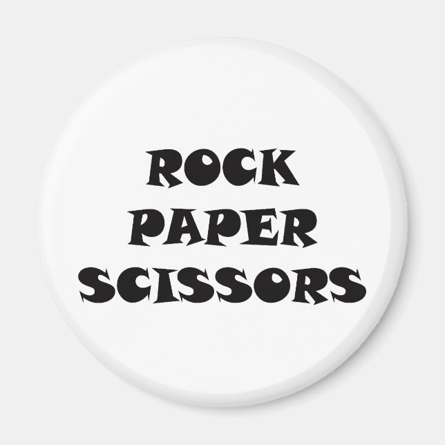 Imán Tijeras de papel de rock (Frente)