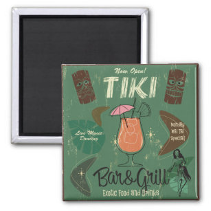 Imán Tiki Bar&Grill Cocktail Magnet