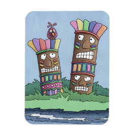 Imán Tiki Bird Rosebud Magnet