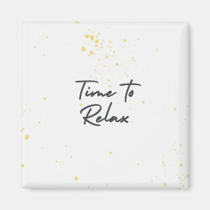 Imán Time to relax phrase positive quote