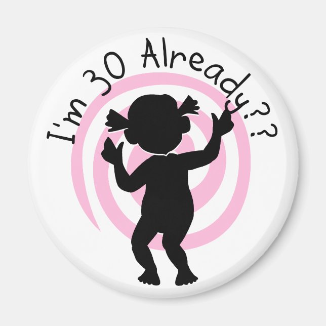 Imán Time Warp 30 Camisetas y regalos (Frente)