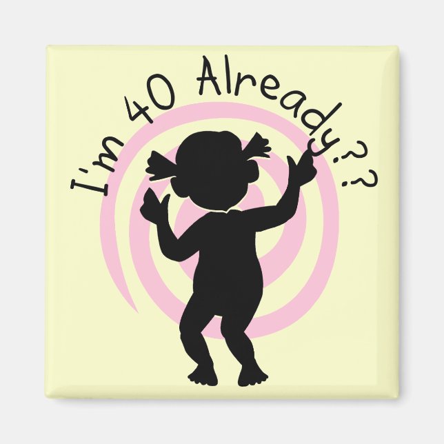 Imán Time Warp 40 camisetas y regalos (Frente)