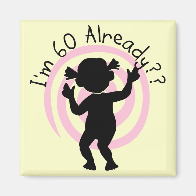 Imán Time Warp 60 ya camisetas y regalos (Frente)