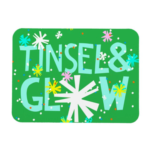 Imán Tinsel y Glow (Horizontal)