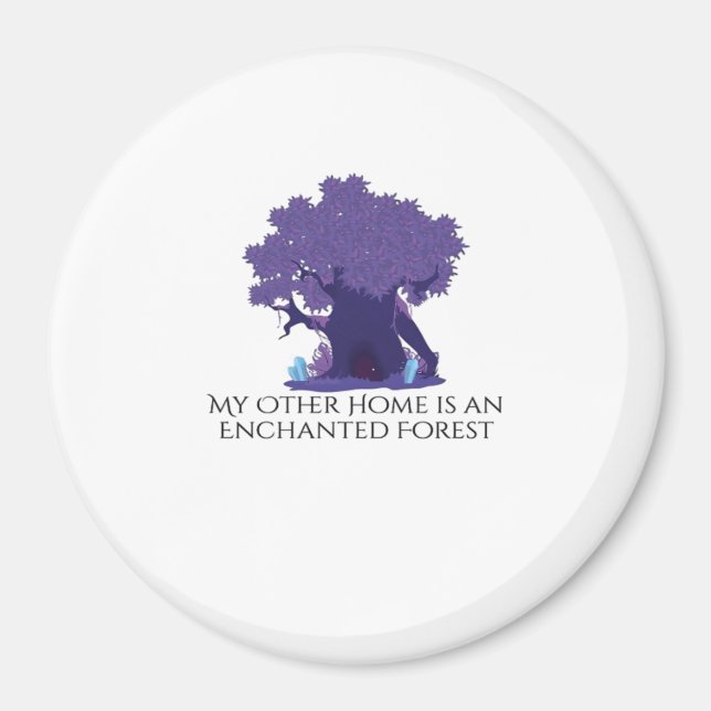 Imán Tinta de Whimsigog - Bosques místicos, lunas y mag (Frente)