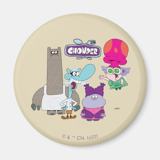 Imán Tintzel, Mung, Chowder y Truffles (Frente)