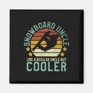 Imán Tío de Snowboard Funny Vintage Snowboard Gift Sn