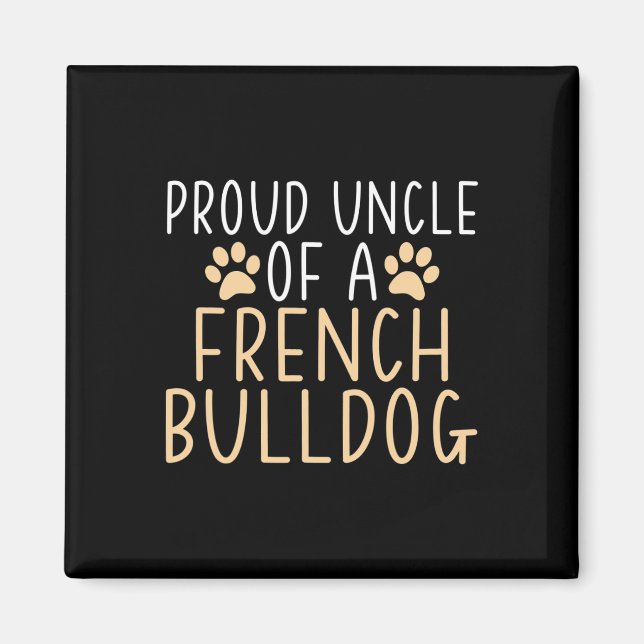 Imán Tío De Un Bulldog Francés (Frente)
