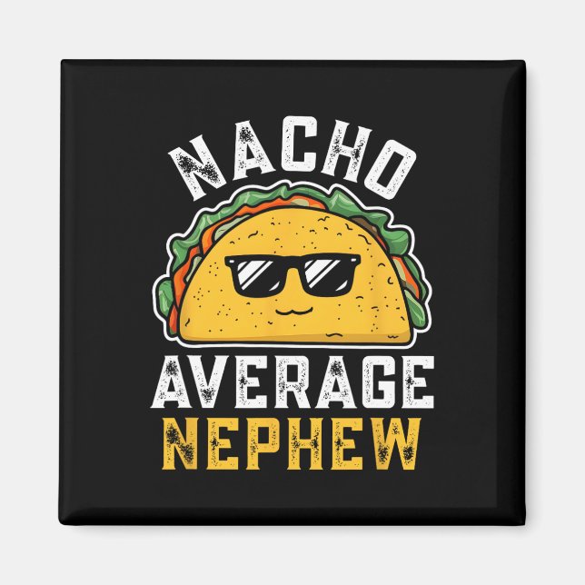 Imán Tío promedio nacho divertido cinco de mayo mexican (Frente)
