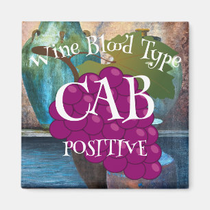 Imán Tipo de sangre de vino CAB positivo o ab b negativ