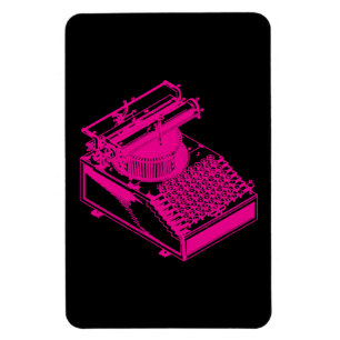 Imán Tipo magenta máquina de la escritura