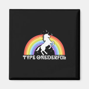 Imán Tipo Maravilloso Diabetes Tipo 1 Unicornio Awa Arc