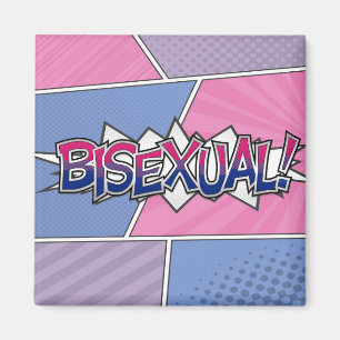 Imán Tipografía bisexual de semitono