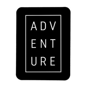Imán Tipografía de aventura