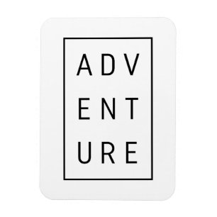 Imán Tipografía de aventura
