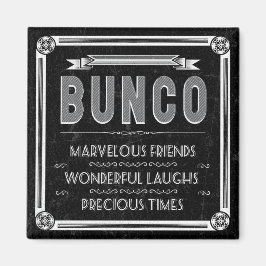 Imán Tipografía de Bunco Vintage
