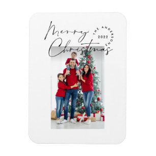 Imán Tipografía de escritura moderna 1 Navidades de fot