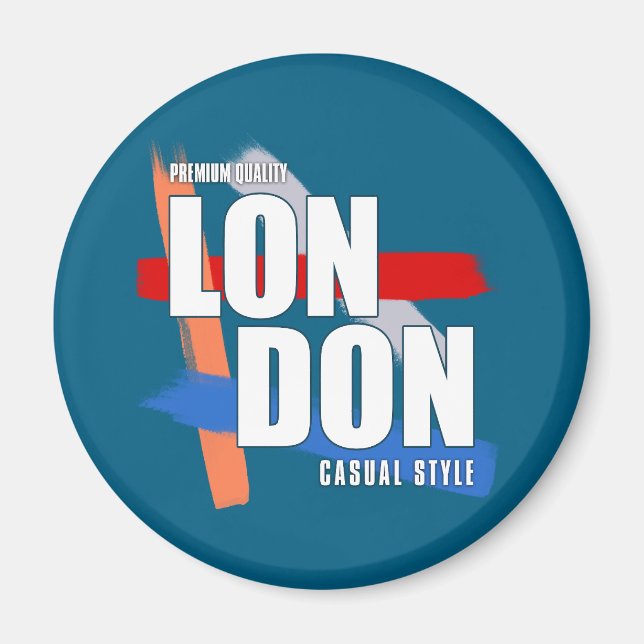 Imán Tipografía de Londres (Frente)