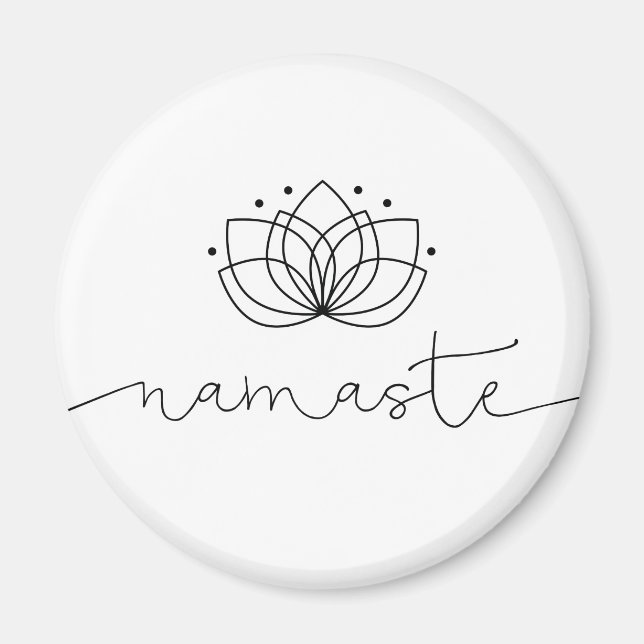 Imán Tipografía de Namaste (Frente)