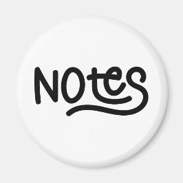 Imán Tipografía de notas manuscritas minimalistas y neg